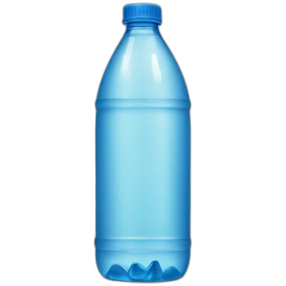 blue bottle of water emoji