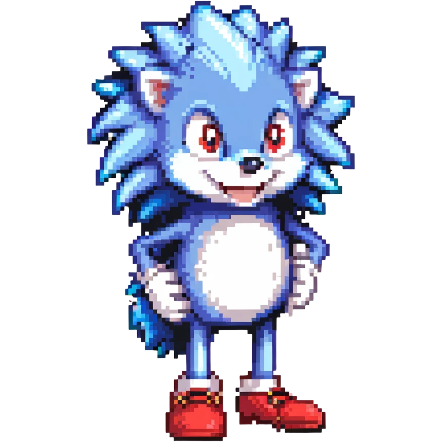 Sanic meme character emoji