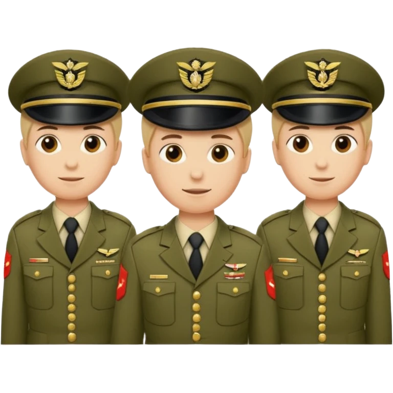 Soldaten in uniform der salotiert und den Buchstaben S.A.S auf der Mütze und Uniform emoji