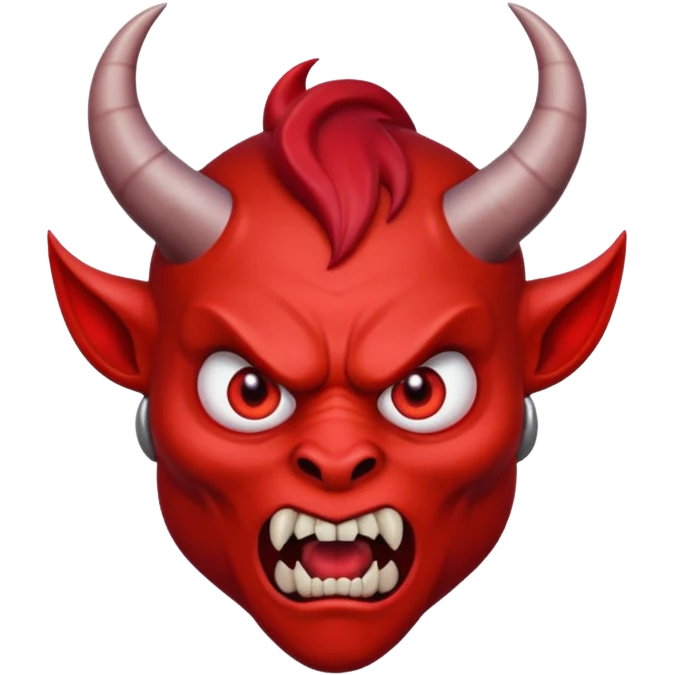 shocked devil emoji