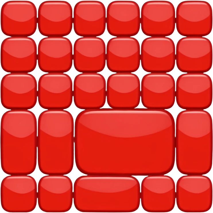 sada cervenych ctverecku ruznych odstinu emoji