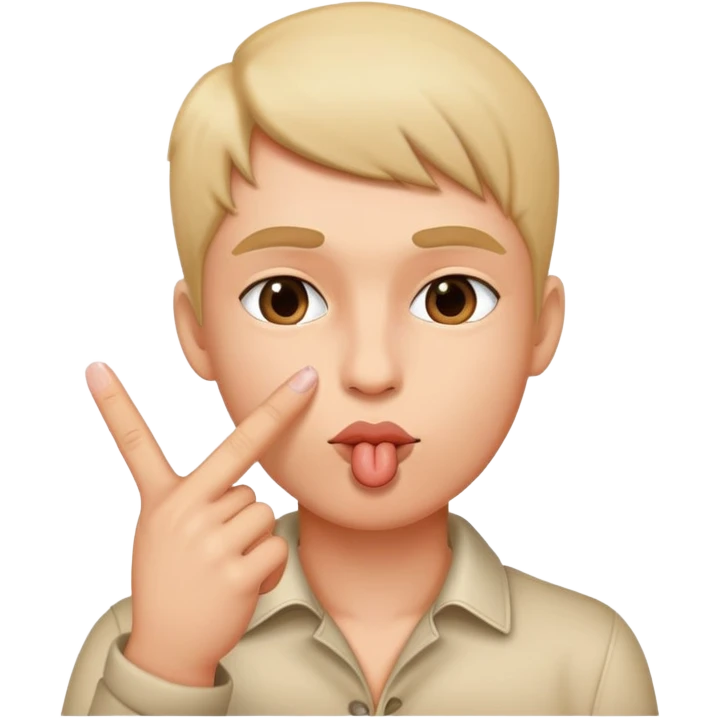 Kiss with middle finge  emoji