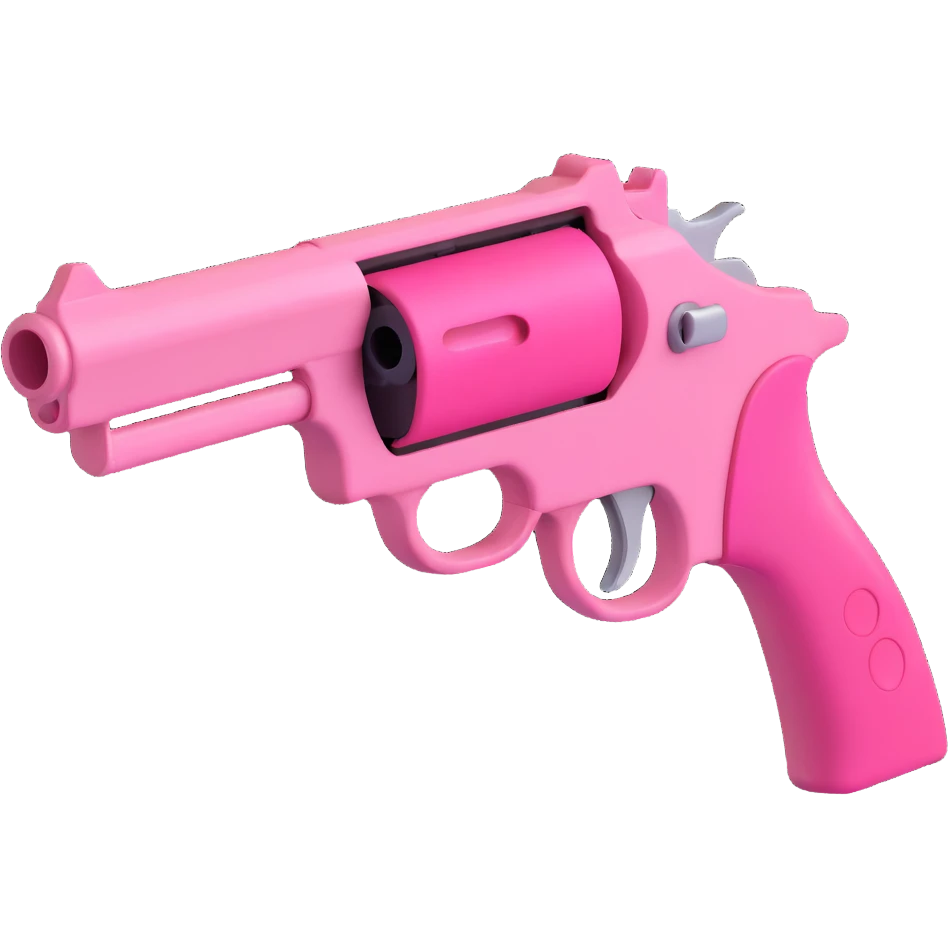 Pink heart gun emoji
