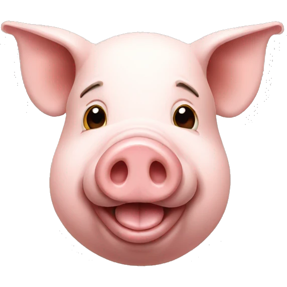 realistic pig emoji