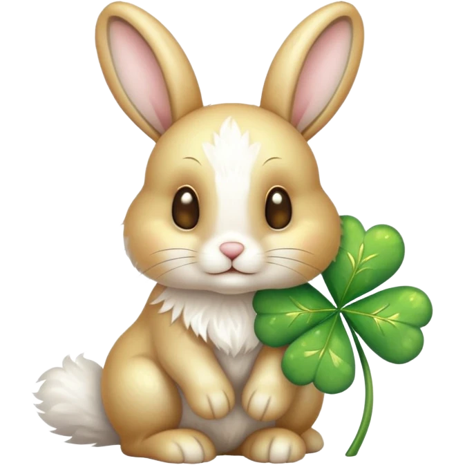 🐰🍀✨ Lucky bunny vibes emoji