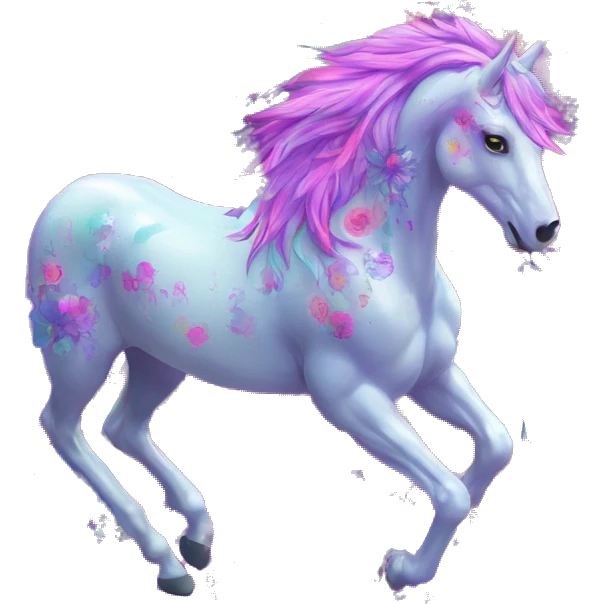 Trippy patchwork transparent Zombie Pegasus unicorn psychedelic flowers floral groovy art neon rave raving emoji