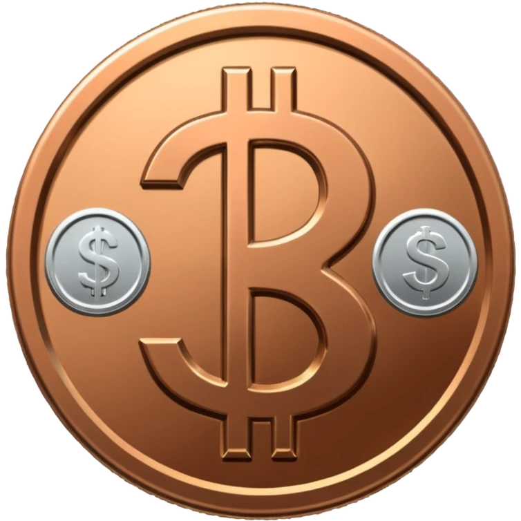 bronze silver, Dollar sign. emoji