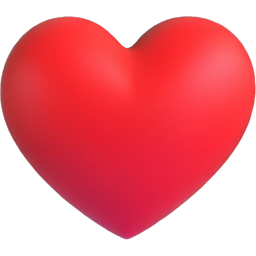 red heart emoji