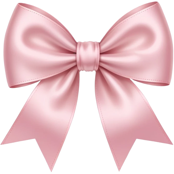Light pink thin ribbon bow emoji