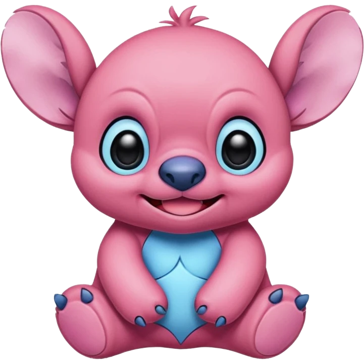Stitch in  rosa emoji