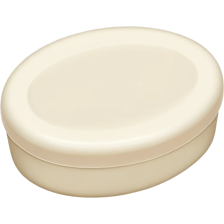 oval white soap emoji
