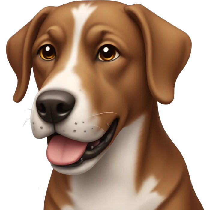 brown dog with overbite emoji