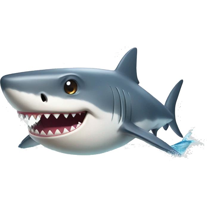 Shark wearing bikini emoji