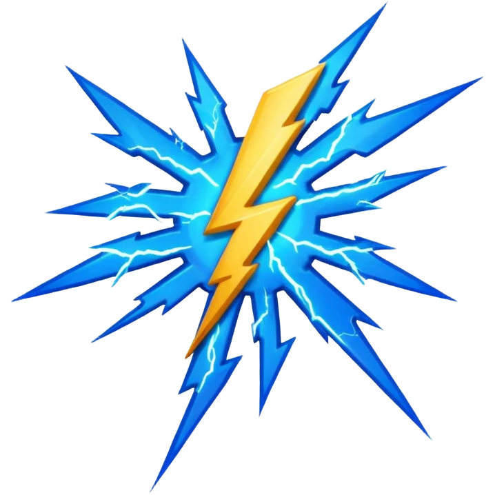 cyberpunk lightning emoji