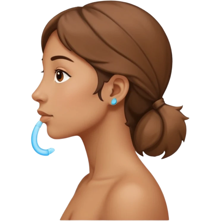 pretty nose Side profile nose breathing emoji