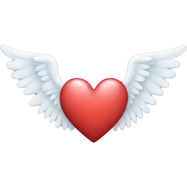heart with angel wings emoji
