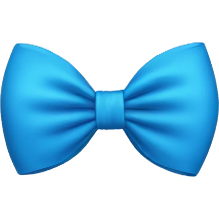blue bow emoji