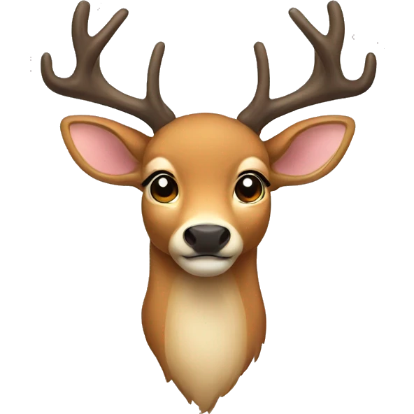 deer with bow emoji