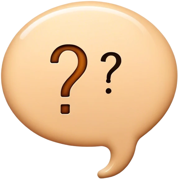 question in a speekingbubble emoji