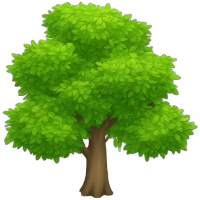 arbres dans une poubelle emoji