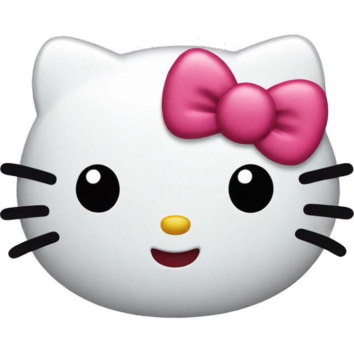 Hello kitty blushing  emoji