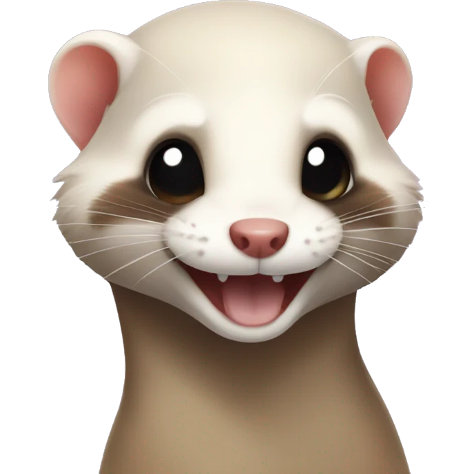 ferret-smile-cute emoji
