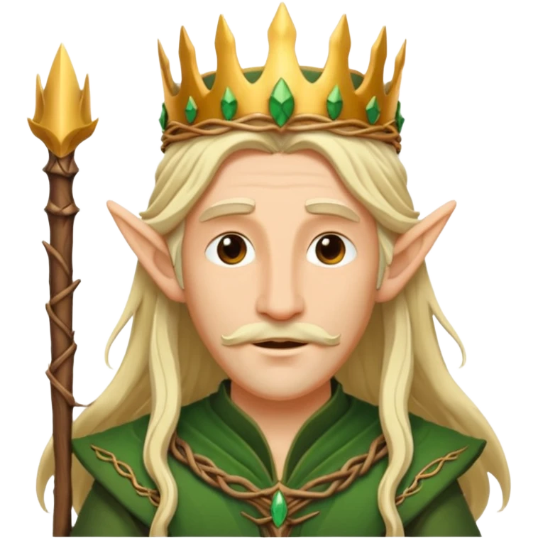 Elven King wooden crown out of sticks emoji