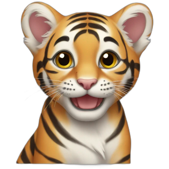 Tiger kitten emoji