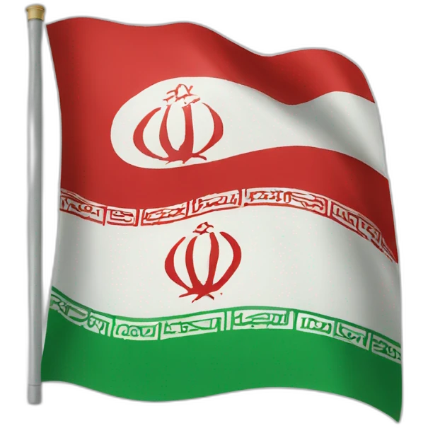 Democratic version of Iran's flag emoji