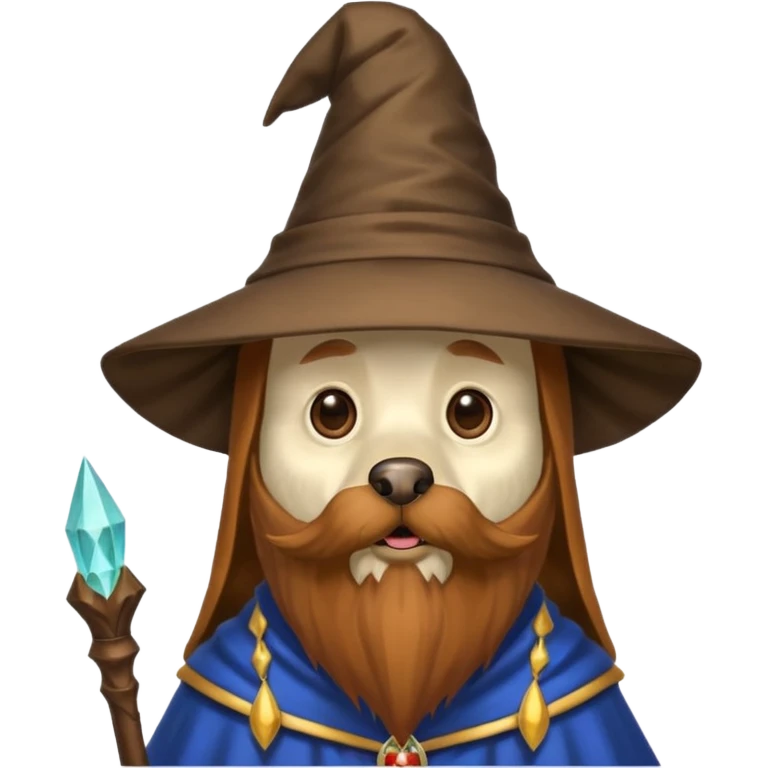 Dog wizard emoji
