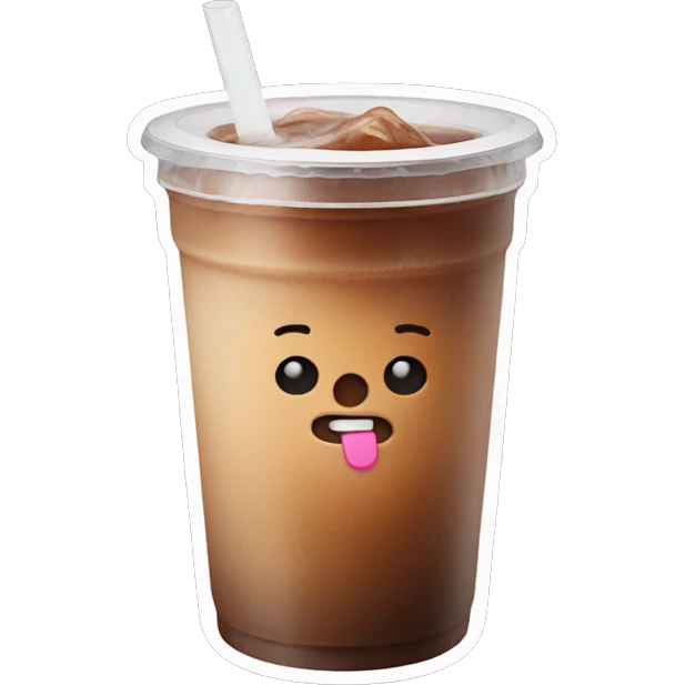 Dunkin iced coffee emoji