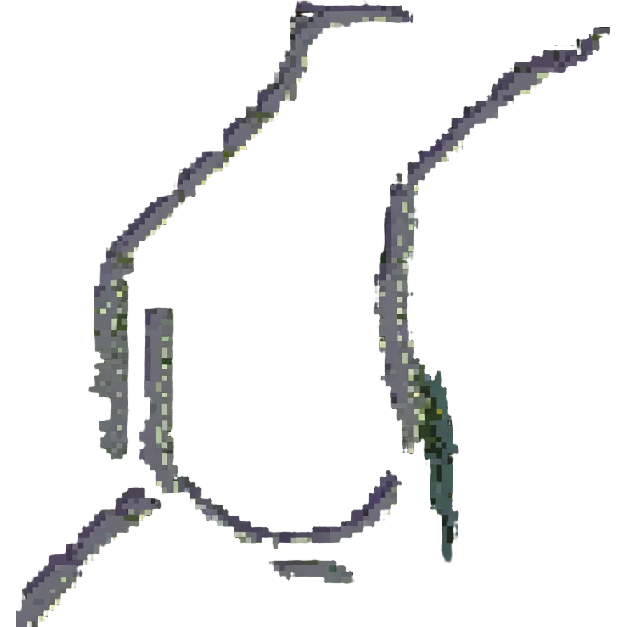 pixel art road with grass on the side emoji