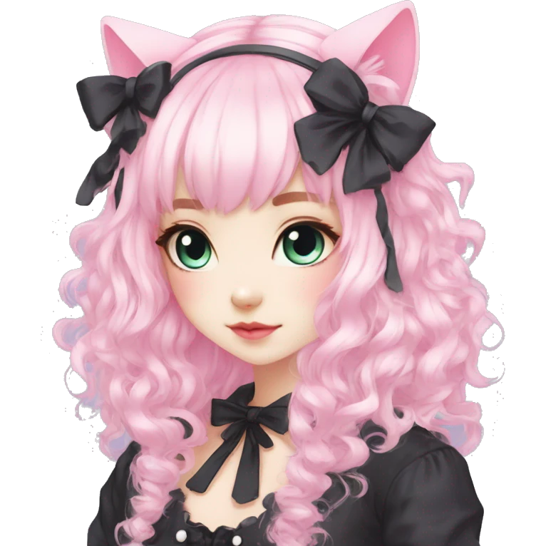 Pastel Edgy Kawaii Cute Beautiful Elegant Pretty Anime Punk Lolita Catgirl emoji