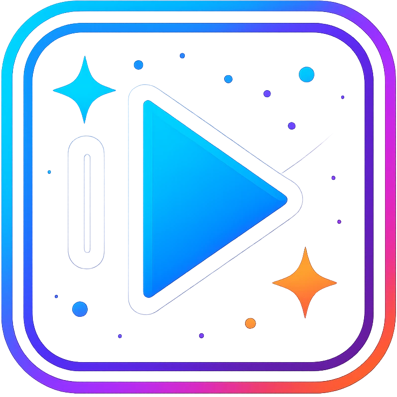 animated previous song icon with dark purple, blue, and black base, bright accents, complex gradients, stars, bright neon border, modern clean previous song symbol, subtle glowing and moving stars neon effects, sophisticated futuristic style emoji