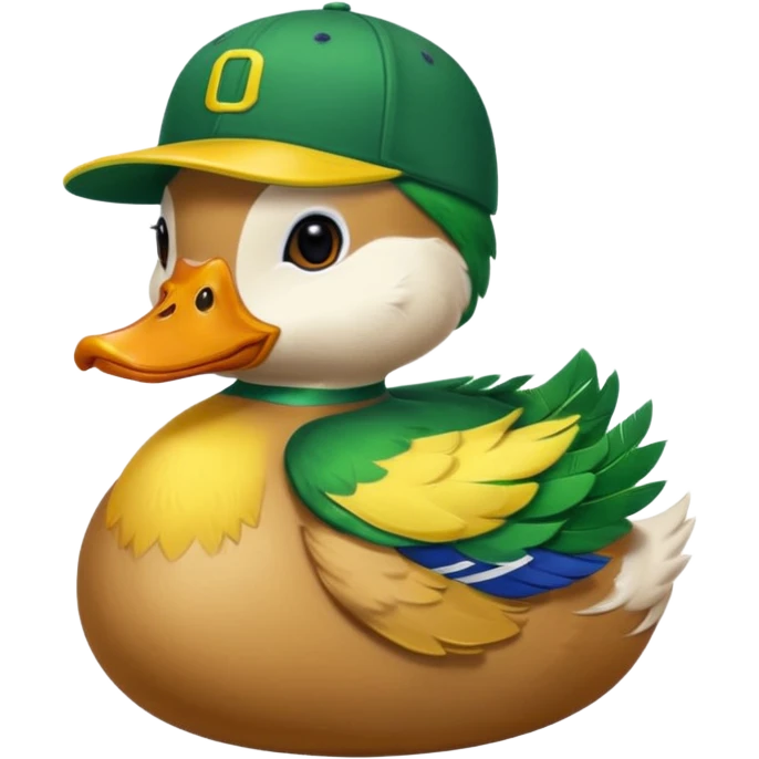 Puddles the duck university of oregon emoji