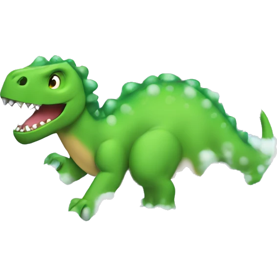 Dinosaur in bubble bath  emoji
