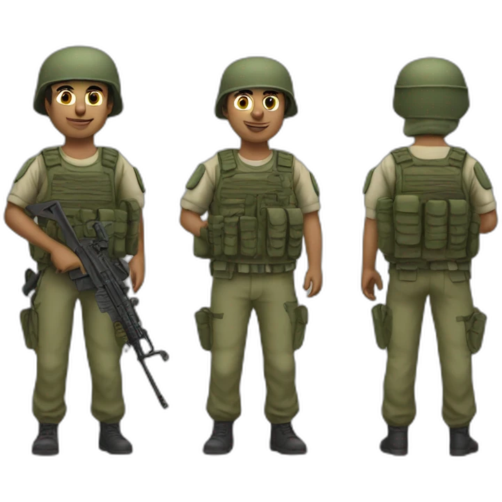 Palestinian soldier emoji
