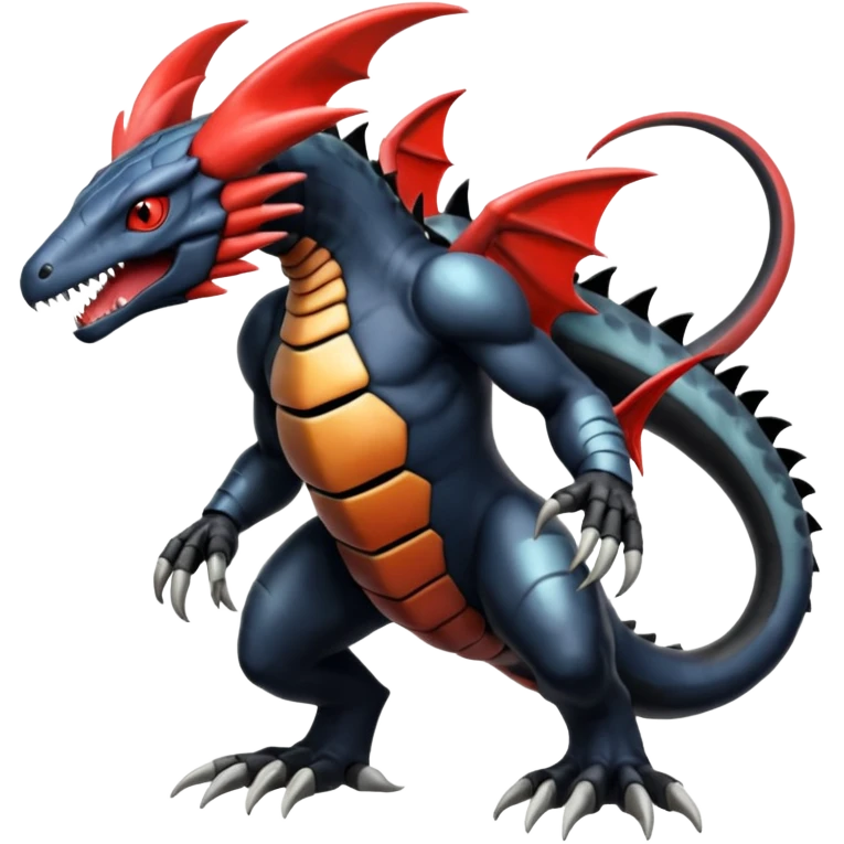 Yveltal-Regigigas-Salandit-Lombax-Weregarurumon-fusion-creature (full body emoji