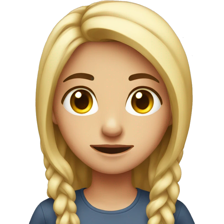 Girl at work laptop rolling eyes  emoji