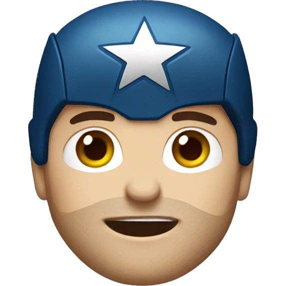capitan america face emoji