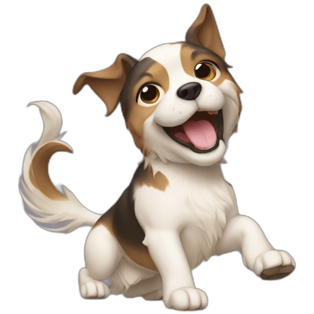 Chien qui dance emoji