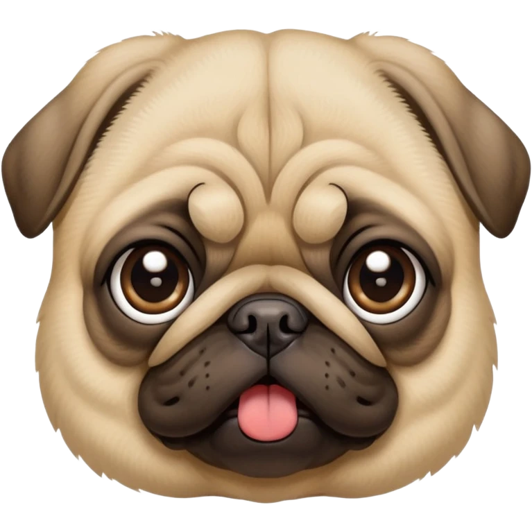 mops pug dog face emoji