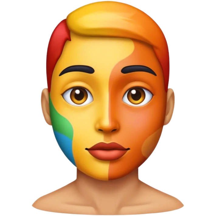 Dj multicolored emoji