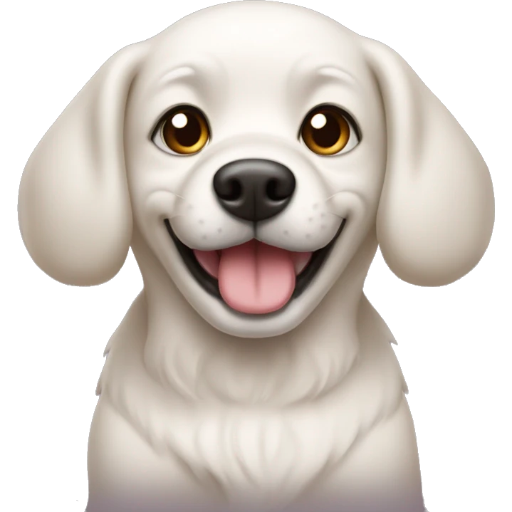 Cute dog with a ྀིྀི emoji