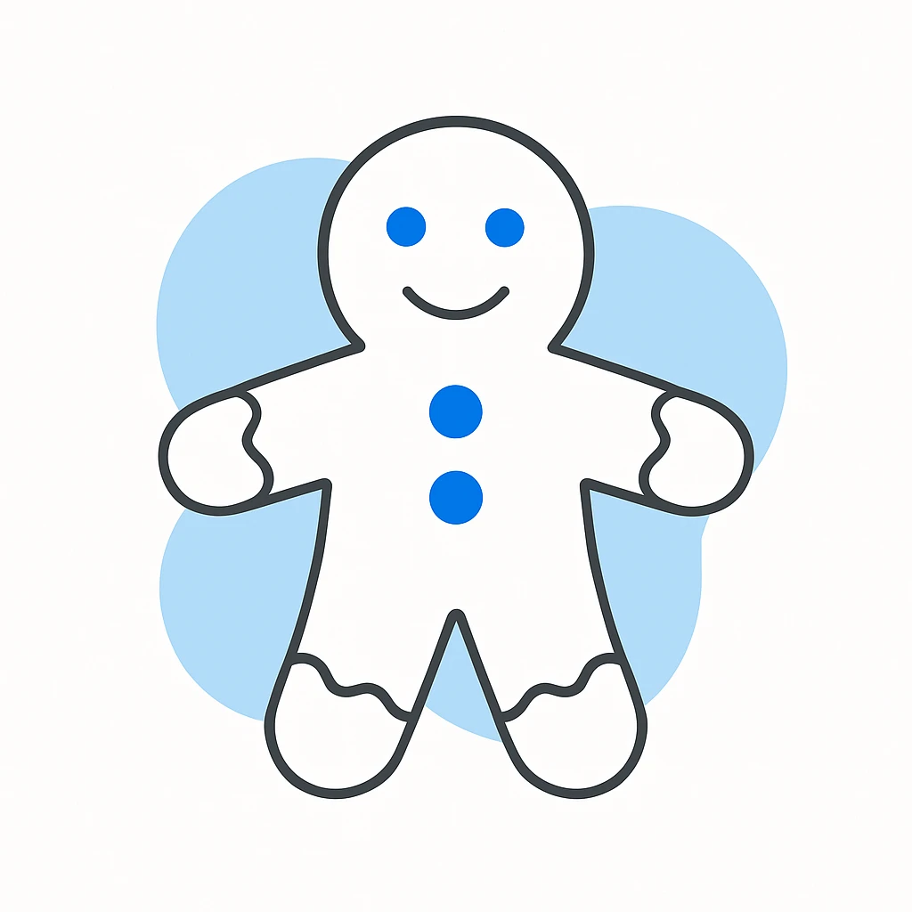 gingerbread man emoji