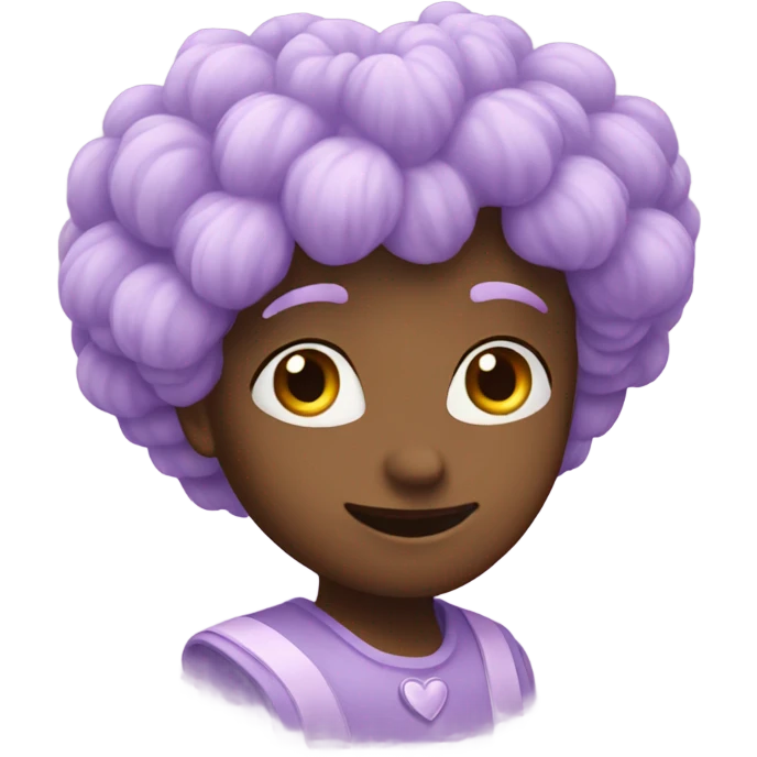 Lilac heart emoji