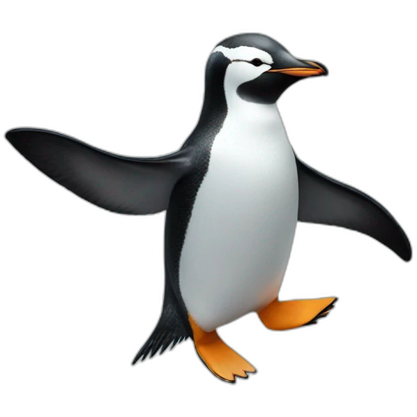 penguin flying emoji