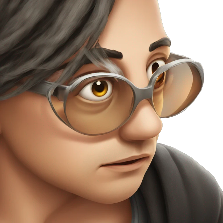 intense eye stare portrait emoji