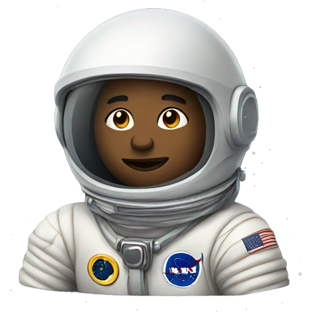 An astronaut in space emoji