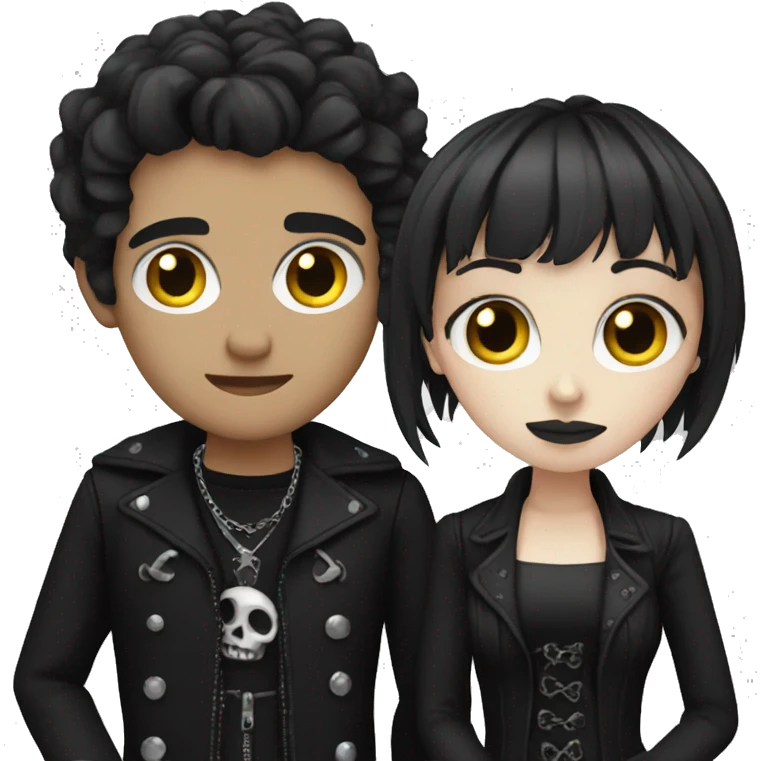 Goth lovers emoji